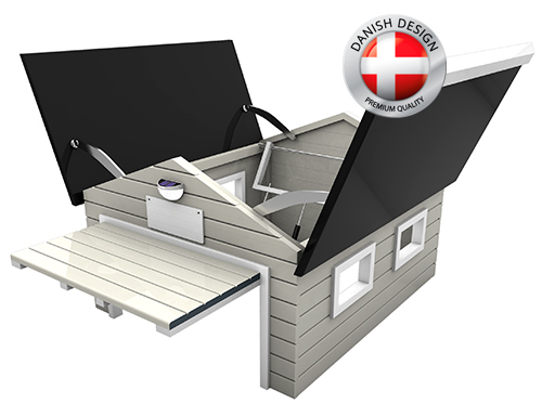 Auto-Mow My Robot Home Plus robotic mower garage from Danarm