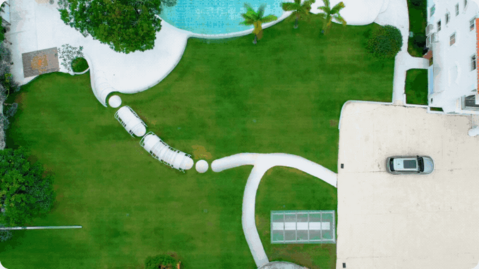 STORM using LiDAR SLAM technology to map the garden